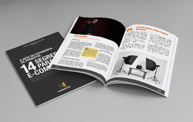 Conteúdo do e-book de Fotografia para E-commerce